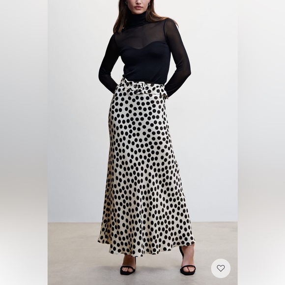Mango Dresses & Skirts - Mango Polkadot Maxi Skirt - New!